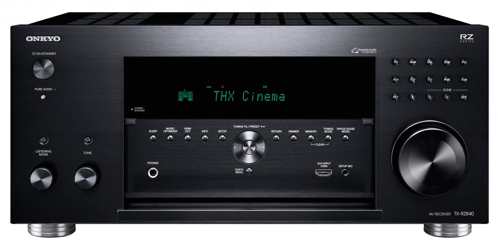 Onkyo TX-RZ840 (Black) передняя панель